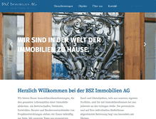 Tablet Screenshot of bszimmobilien.ch